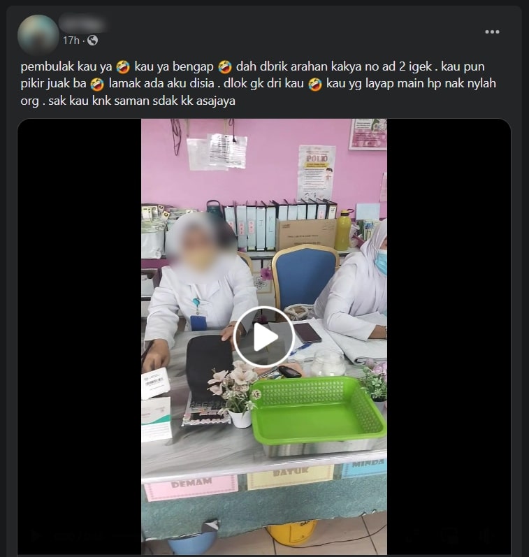 Susulan Tular Isu Jururawat Leka Di Klinik Di Samarahan Netizen Dedah