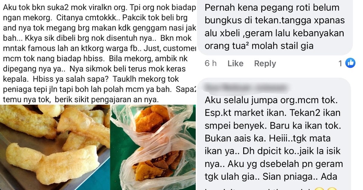 Tular Sikap Biadap Pelanggan ‘sentuh Makanan Tanpa Dibeli Cetus Rasa